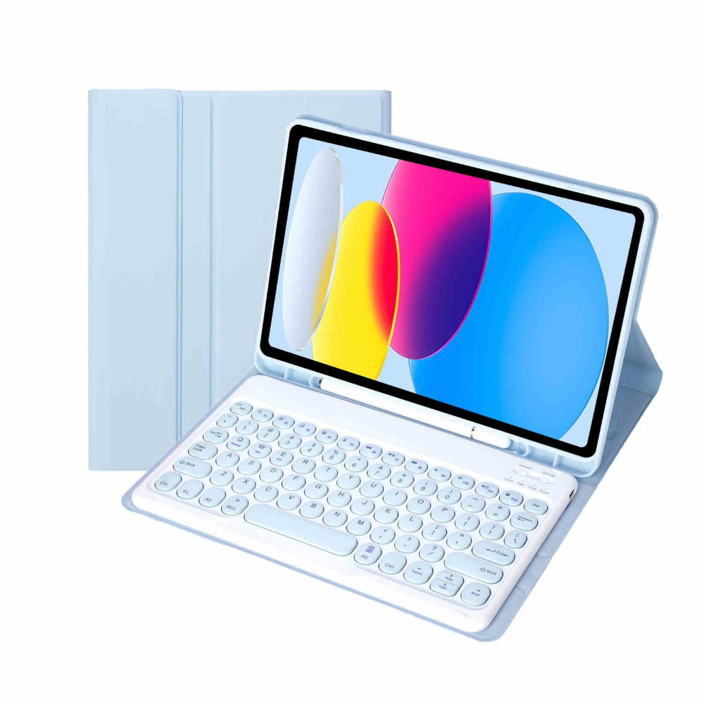 iPad 10.9" Case (10th Gen), iPad 11th (A16 2025) Bluetooth Keyboard Case Cover