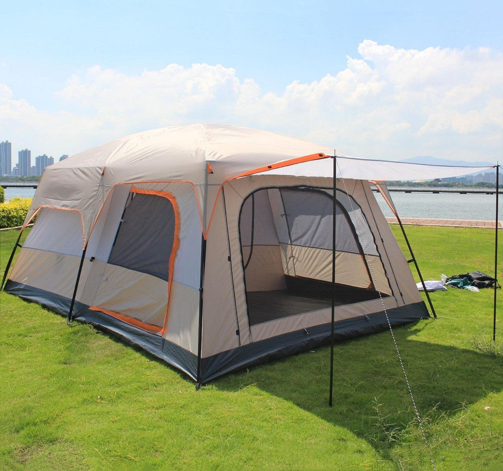 Portable 6-10 Persons Camping Tent for Family Camouflage Outdoor Hiking