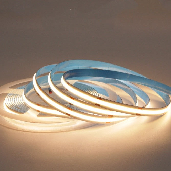 24V COB Warm White 5M LED Strip Light 1600LEDs Flexible