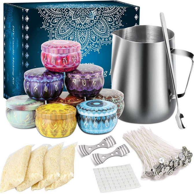 Candle Making Kit Wax DIY Set Pot Wicks