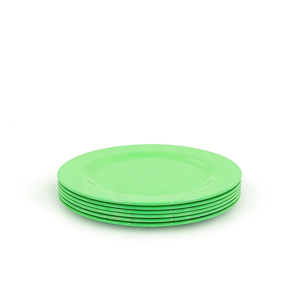Henni & Friends 20CM Melamine Plates (Set of 6 Green)