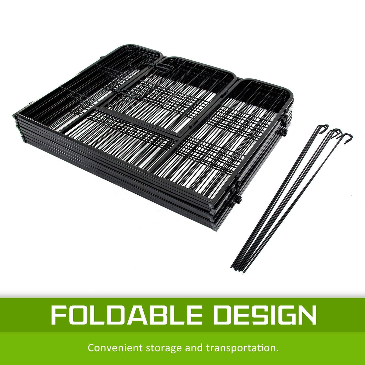 Pet Dog Playpen Cage Enclosure Fence Puppy Play Pen 60x80cm 8 Panels