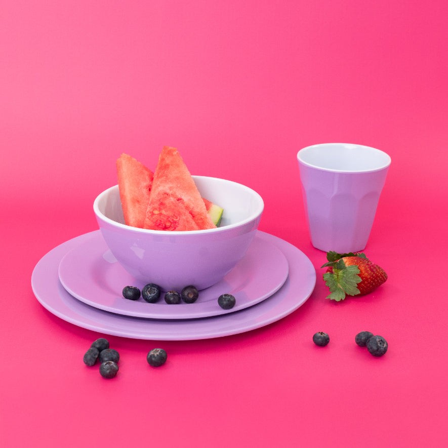Henni & Friends 14.5CM  Melamine Cereal/Soup/Salad/Rice Bowls, Set of 6 in Purple
