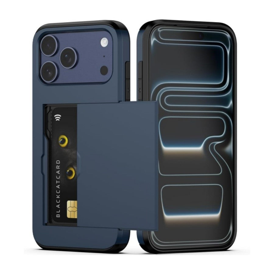 Shockproof Card Slots Back Holder Rugged Case Cover For iPhone 17 Pro