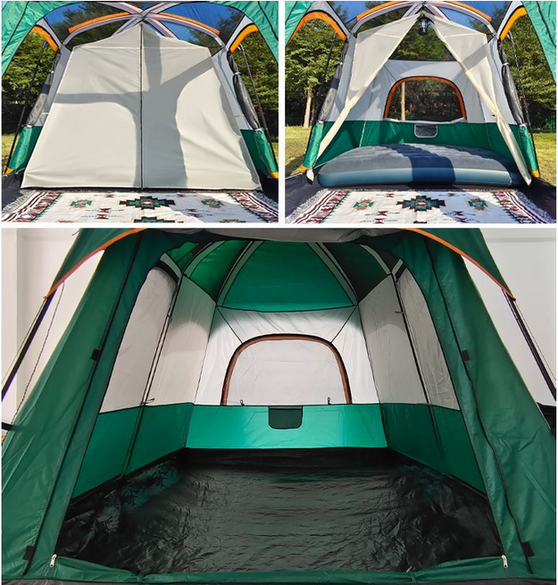 Portable Outdoor Camping Canopy Tent for 6-10 Persons Sun Shelter