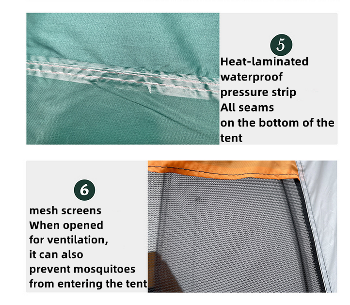 Portable Outdoor Camping Canopy Tent for 6-10 Persons Sun Shelter
