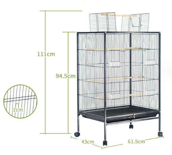 95cm Bird Cage Large Aviary Parrot Standing