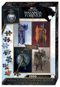 Black Panther Wakanda Forever: Adult Colouring Book & Puzzle (Marvel: 1000 Pieces) by unknown author