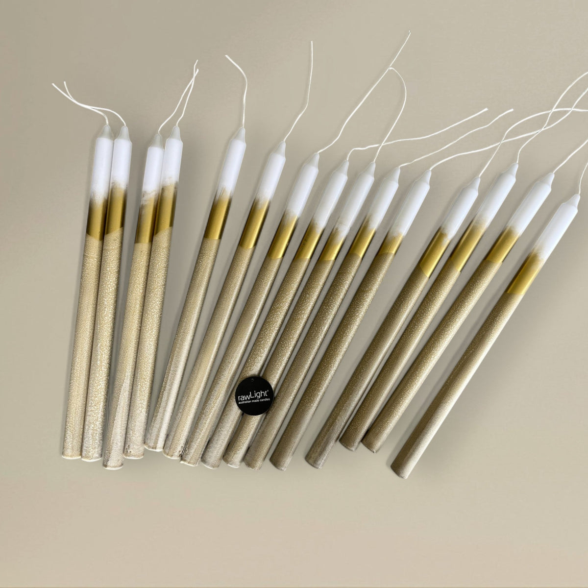 Dining candle 21x300mm frosted bundle of 3