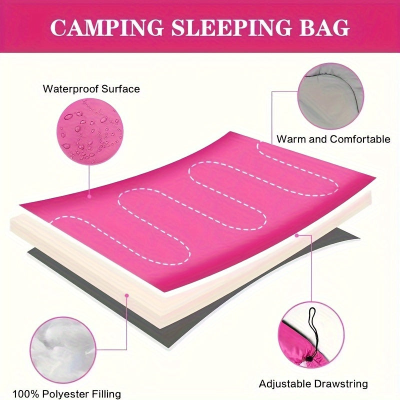 4-Season Lightweight Camping Sleeping Bag for Adults