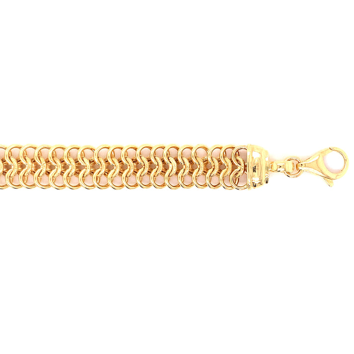9ct Euro Bracelet Hollow 10.5mm