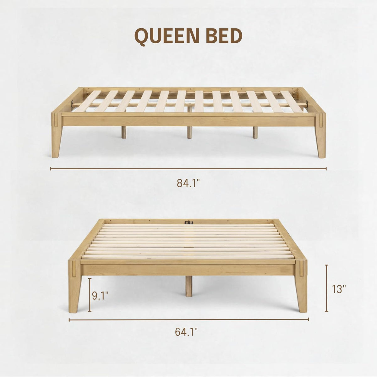 Sapa Solid Wood Platform Bed Frame