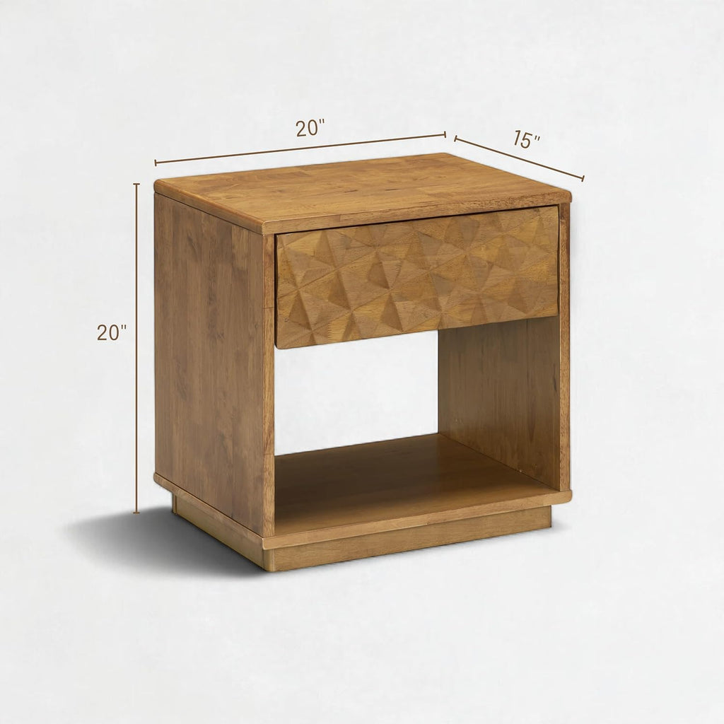Sapa Solid Wood Bedside Table