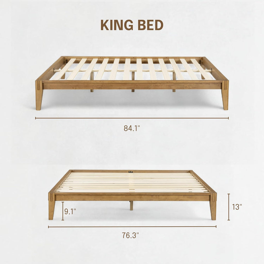 Sapa Solid Wood Platform Bed Frame
