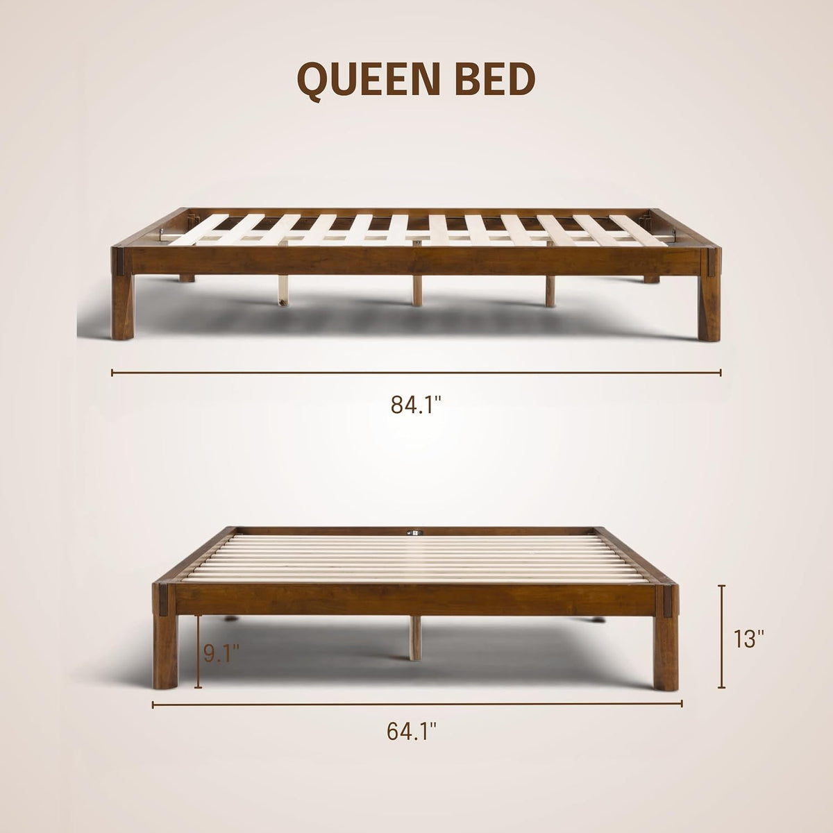 Sapa Solid Wood Platform Bed Frame