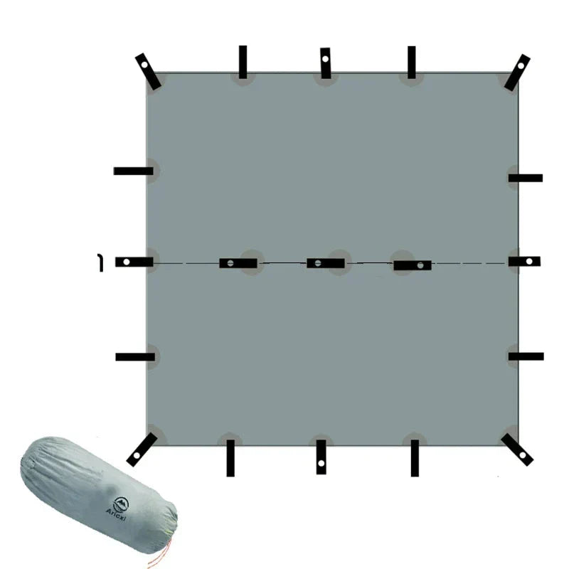 Ultralight Silicone Coated Nylon Camping Tent (Grey)