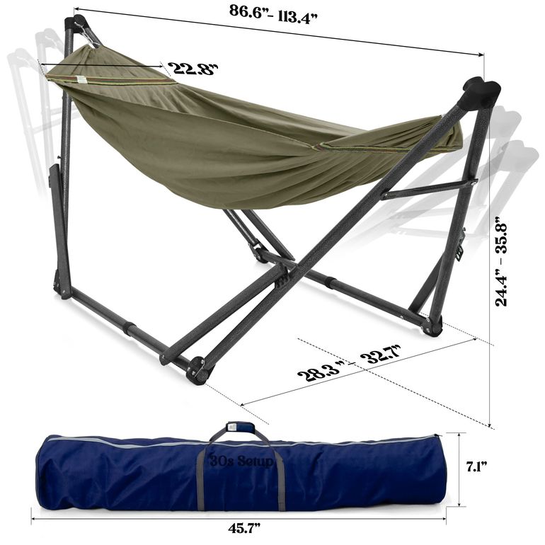 Uniki Collapsible Hammock Stand, Sage