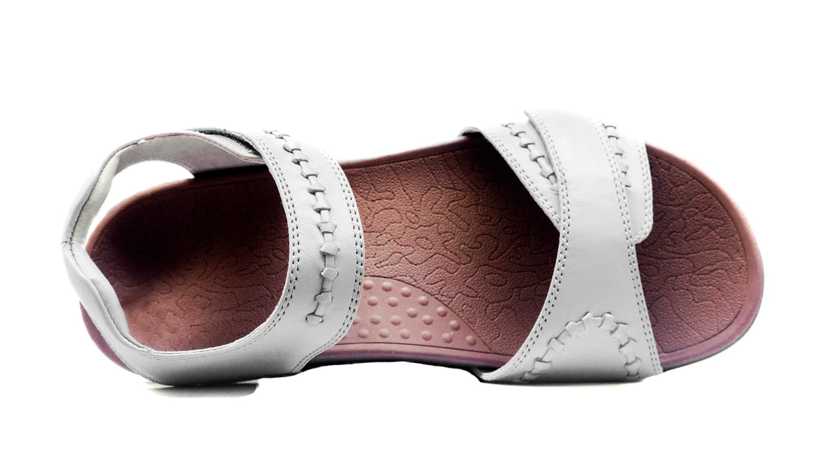 Caroline Orthotic Sandals - White