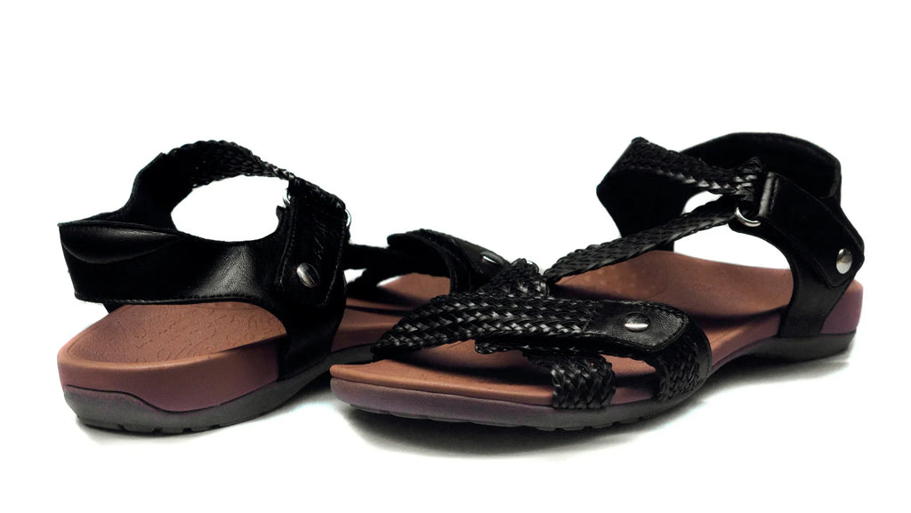 Eliza Orthotic Sandals - Black
