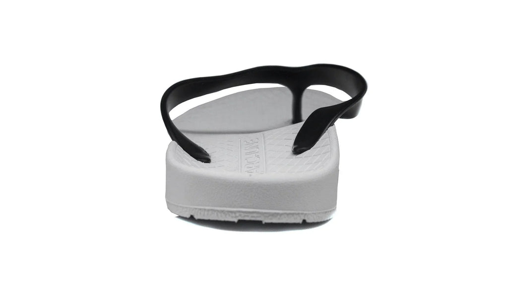 Archline Balance Orthotic Thongs - White/Black