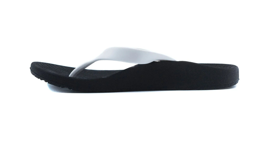 Archline Balance Orthotic Thongs - Black/White