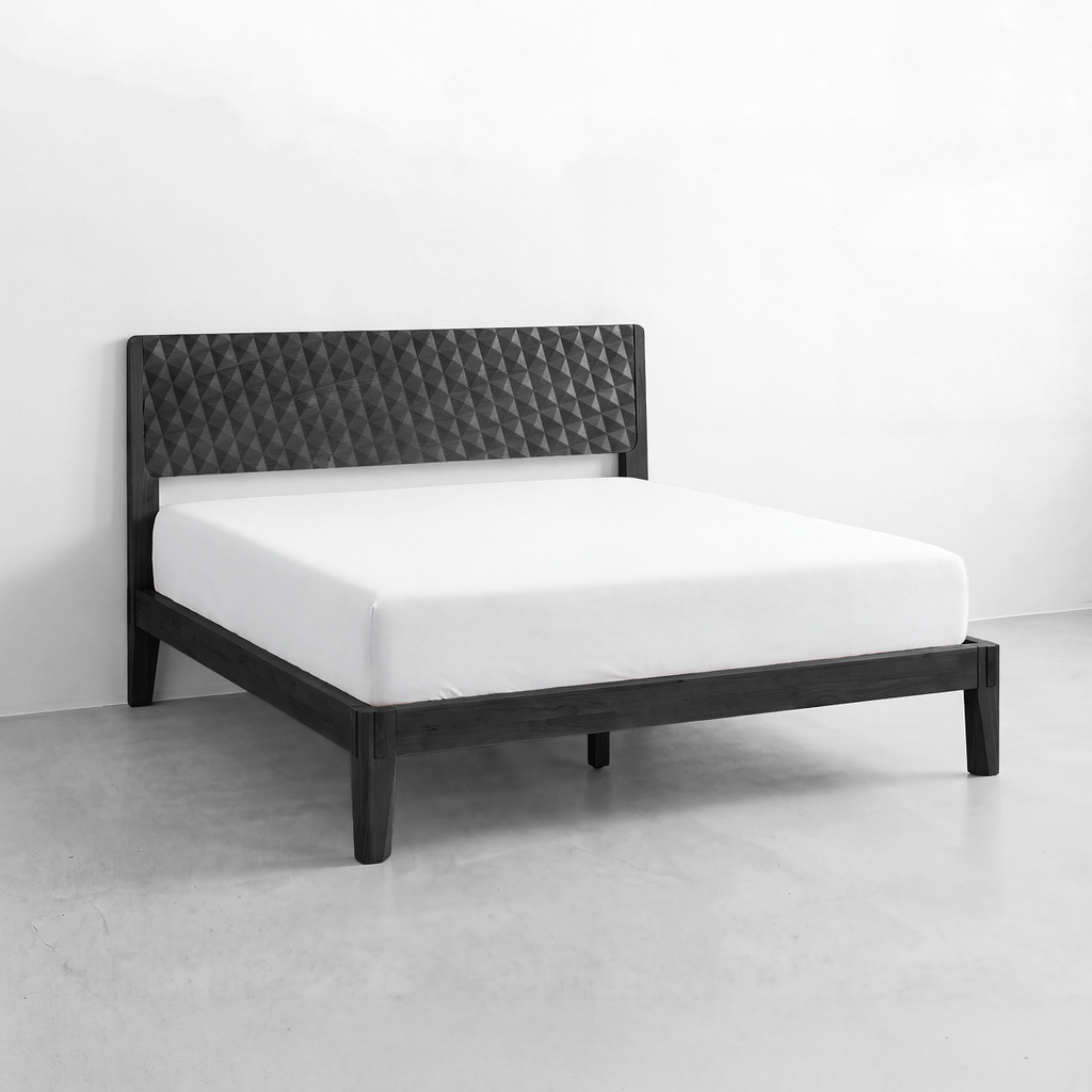 Sapa Solid Wood Platform Bed Frame With Headboard