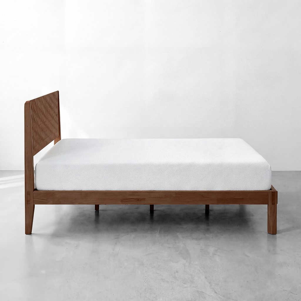 Sapa Solid Wood Platform Bed Frame With Headboard
