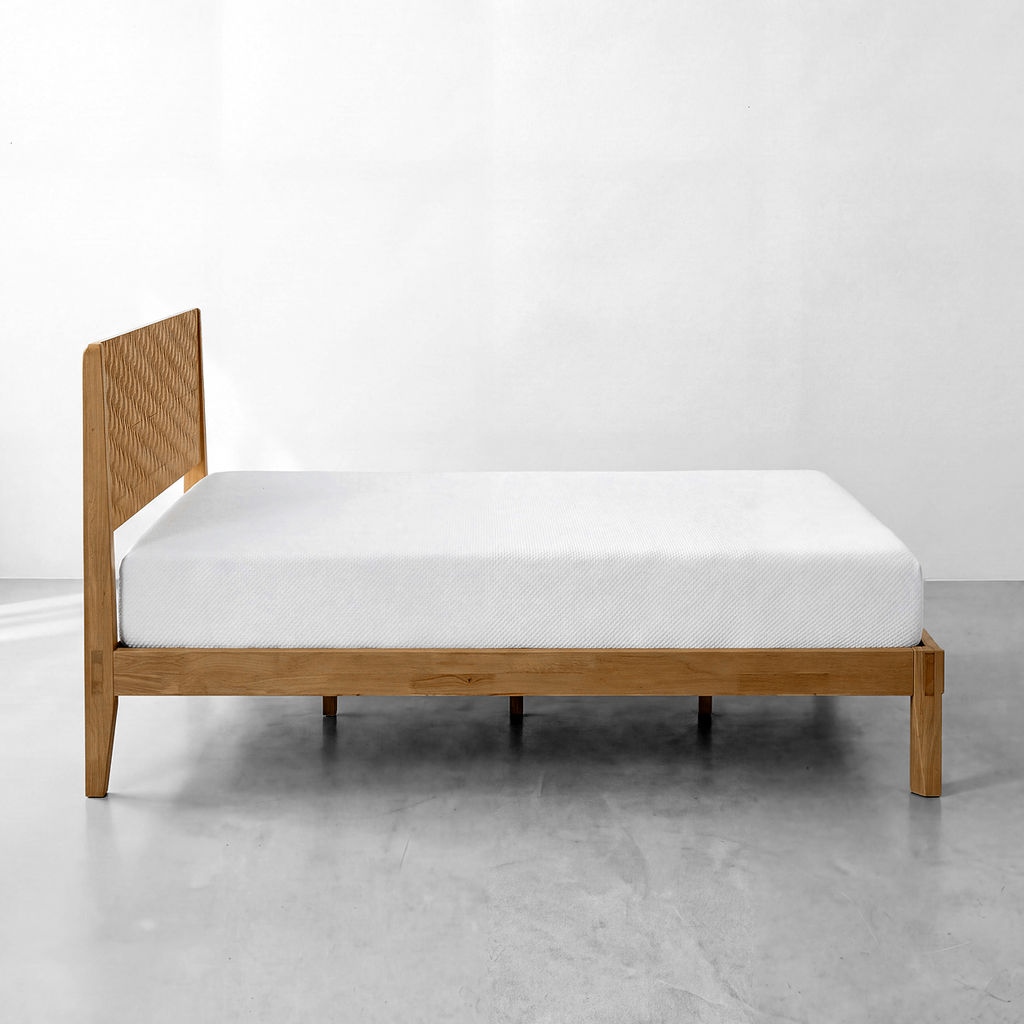 Sapa Solid Wood Platform Bed Frame With Headboard