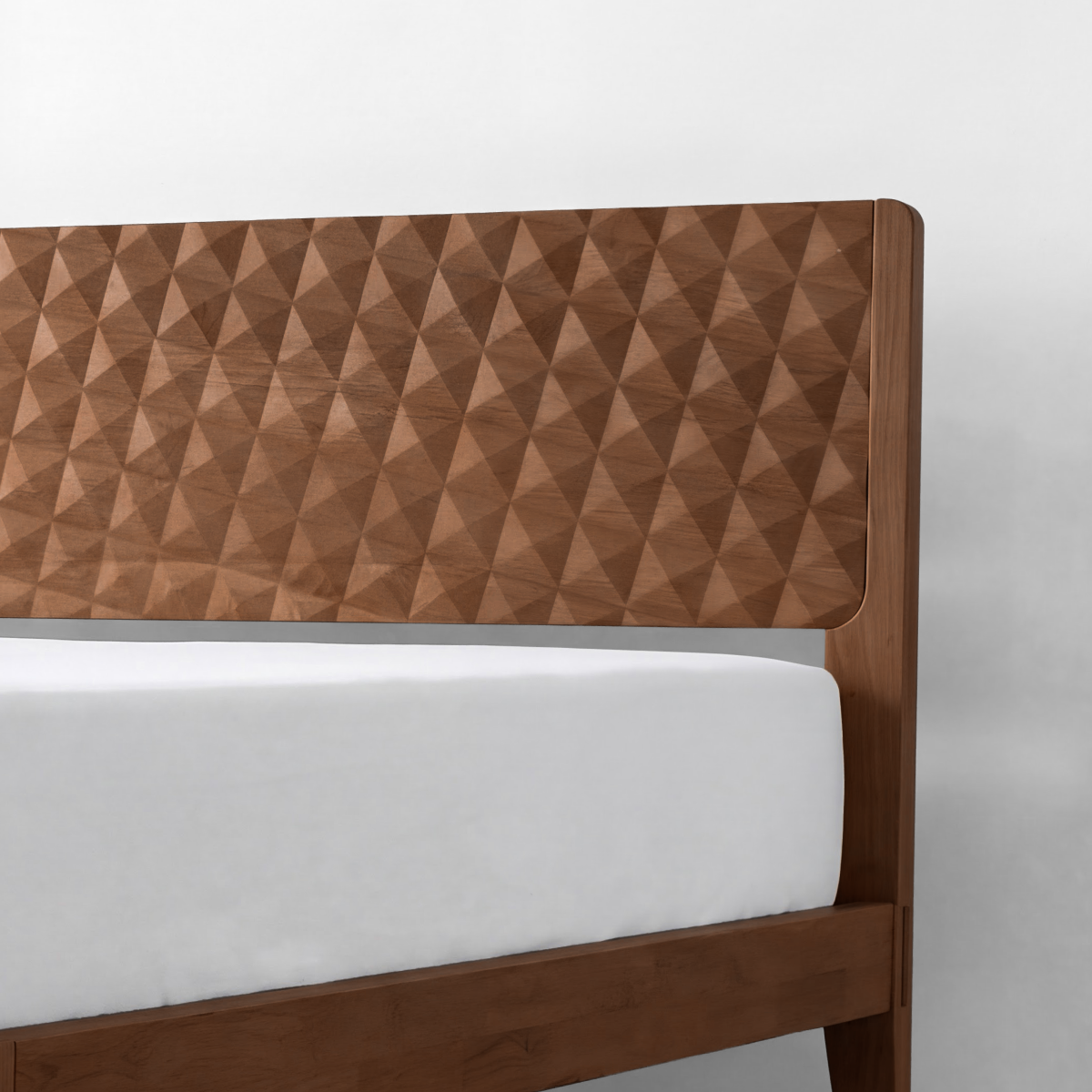 Sapa Solid Wood Platform Bed Frame With Headboard