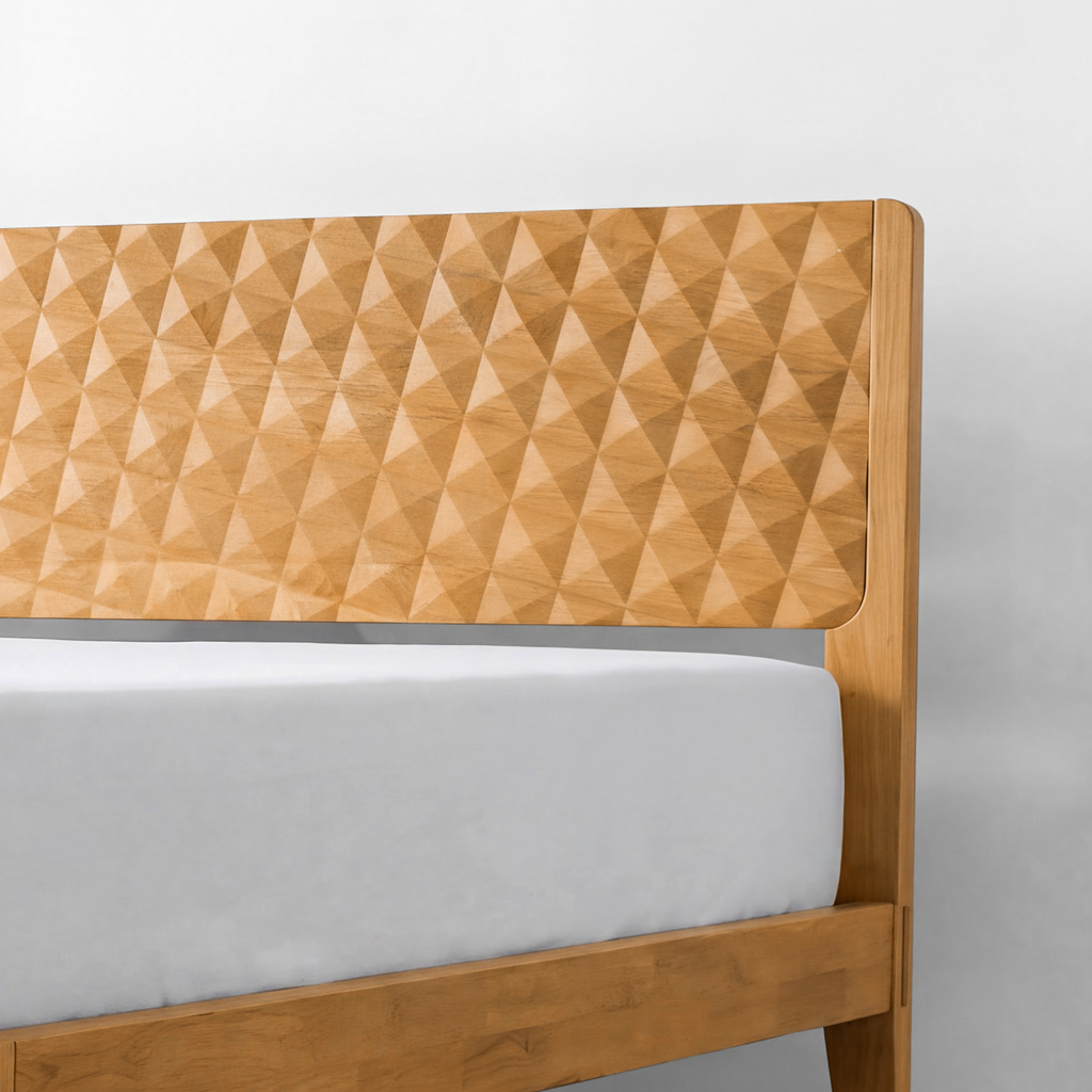 Sapa Solid Wood Platform Bed Frame With Headboard