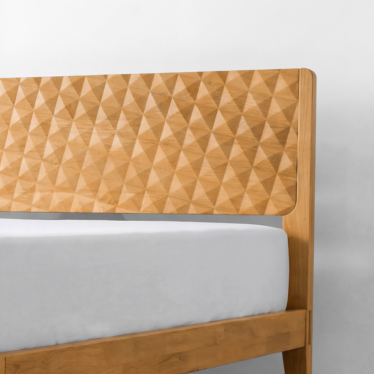 Sapa Solid Wood Platform Bed Frame With Headboard
