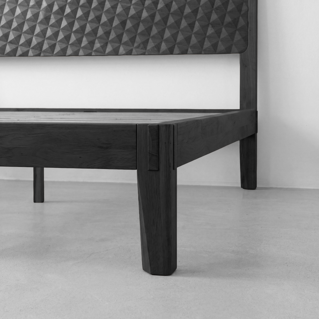 Sapa Solid Wood Platform Bed Frame With Headboard