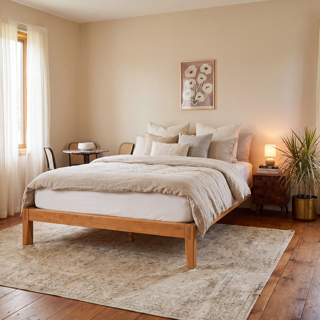 Sapa Solid Wood Platform Bed Frame