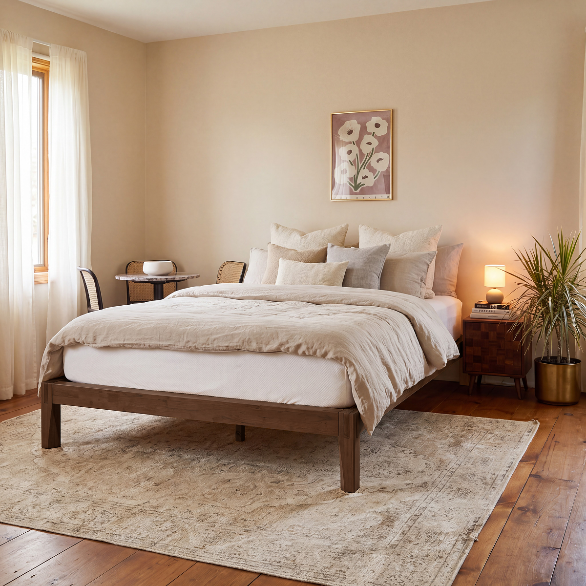 Sapa Solid Wood Platform Bed Frame