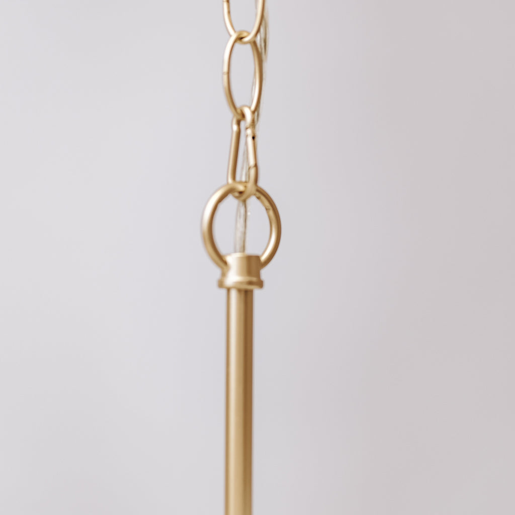 Sorrento Double Tiered Rope Chandelier - White/Gold