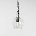 Valentine Glass Pendant Light - Matt Black