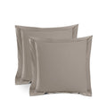 Silky Soft Bamboo European Pillowcase Set - Latte