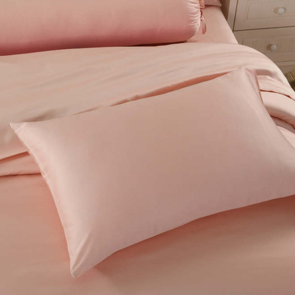 Silky Soft Bamboo Standard Pillowcase Set - Soft Coral Pink
