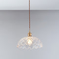 Isabel Vintage Scallop Edge Glass Pendant Light