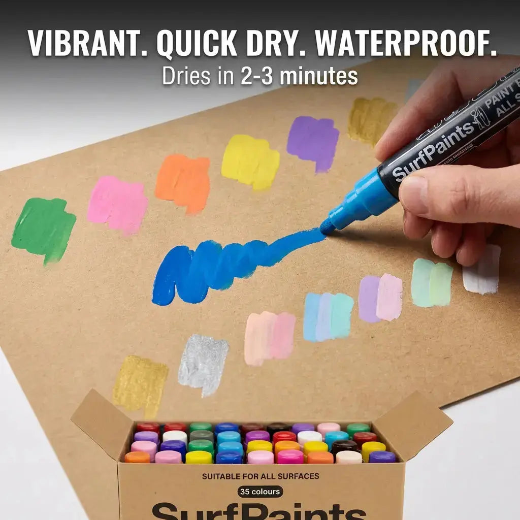 36-Colour Acrylic Paint Pen Set – Complete Artist Collection