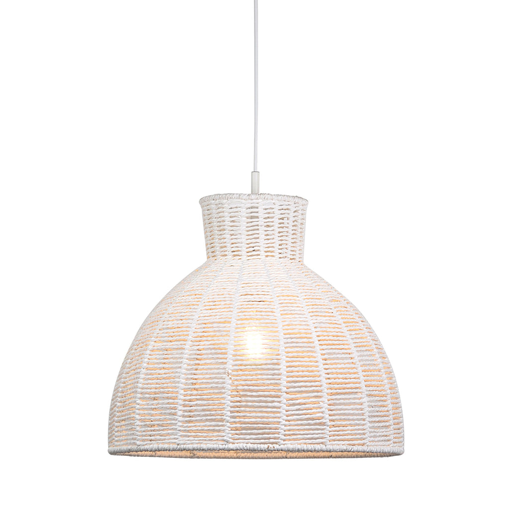 Kellie Rope Pendant Light - White