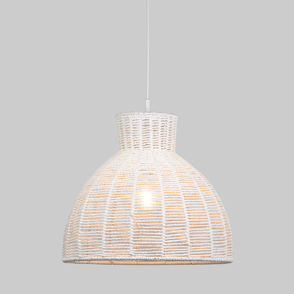 Kellie Rope Pendant Light - White