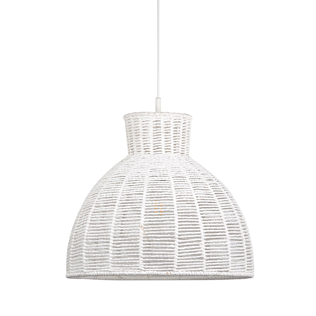 Kellie Rope Pendant Light - White