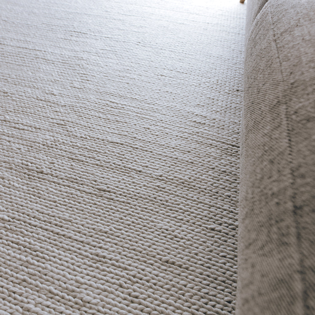 Kiara Handwoven Floor Rug in White Tones