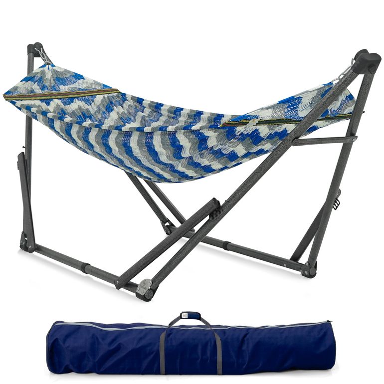 Uniki Collapsible Hammock Stand, Chevron