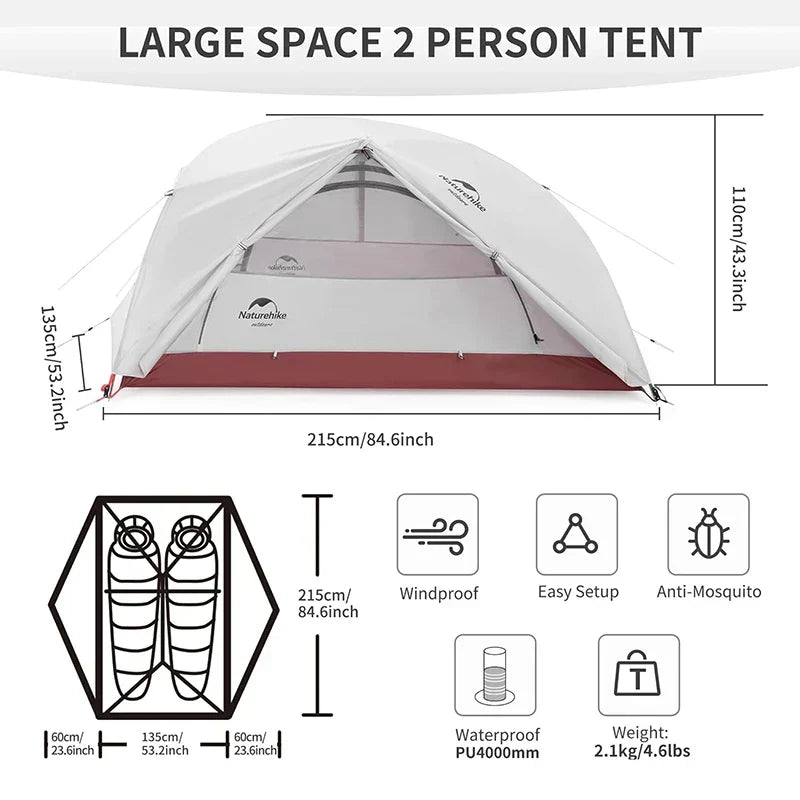 Star River 2-Person Ultralight Waterproof Camping Tent