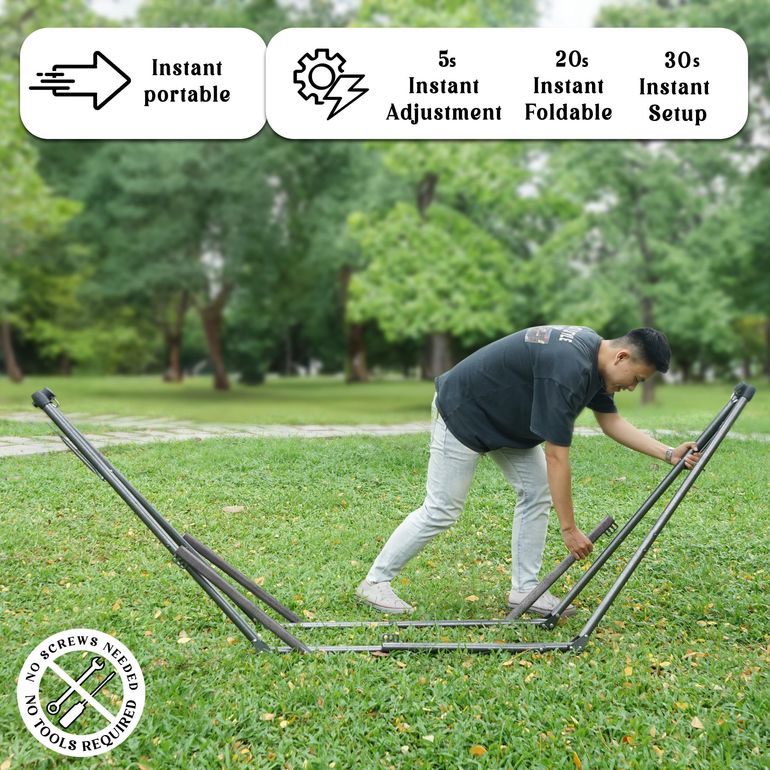Uniki Collapsible Hammock Stand, Sage