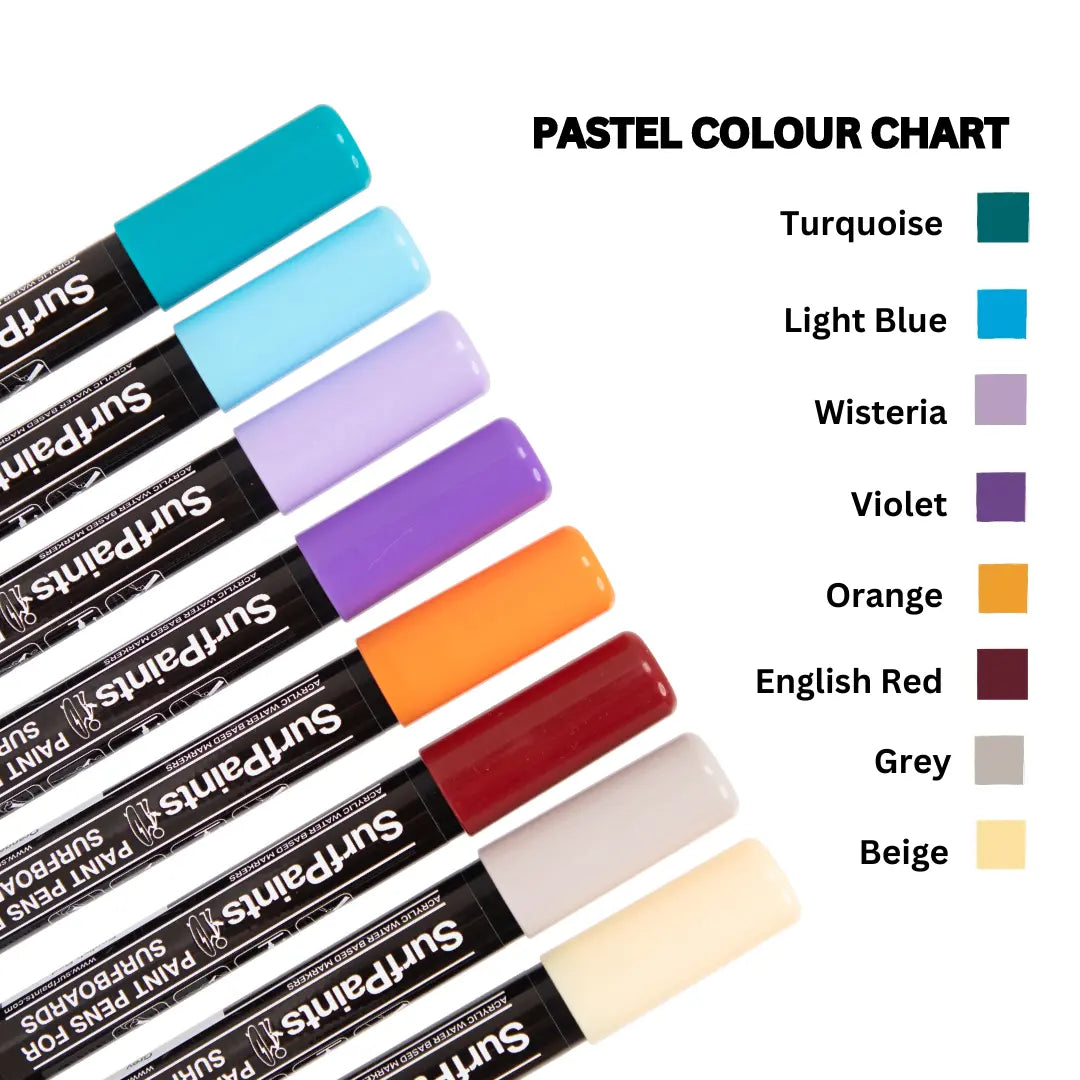 Pastel Acrylic Paint Pens - 4mm Durable Bullet Nibs for All Surfaces – Premium Japanese Quality
