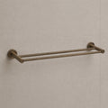 Reno Double Towel Rail - Antique Brass