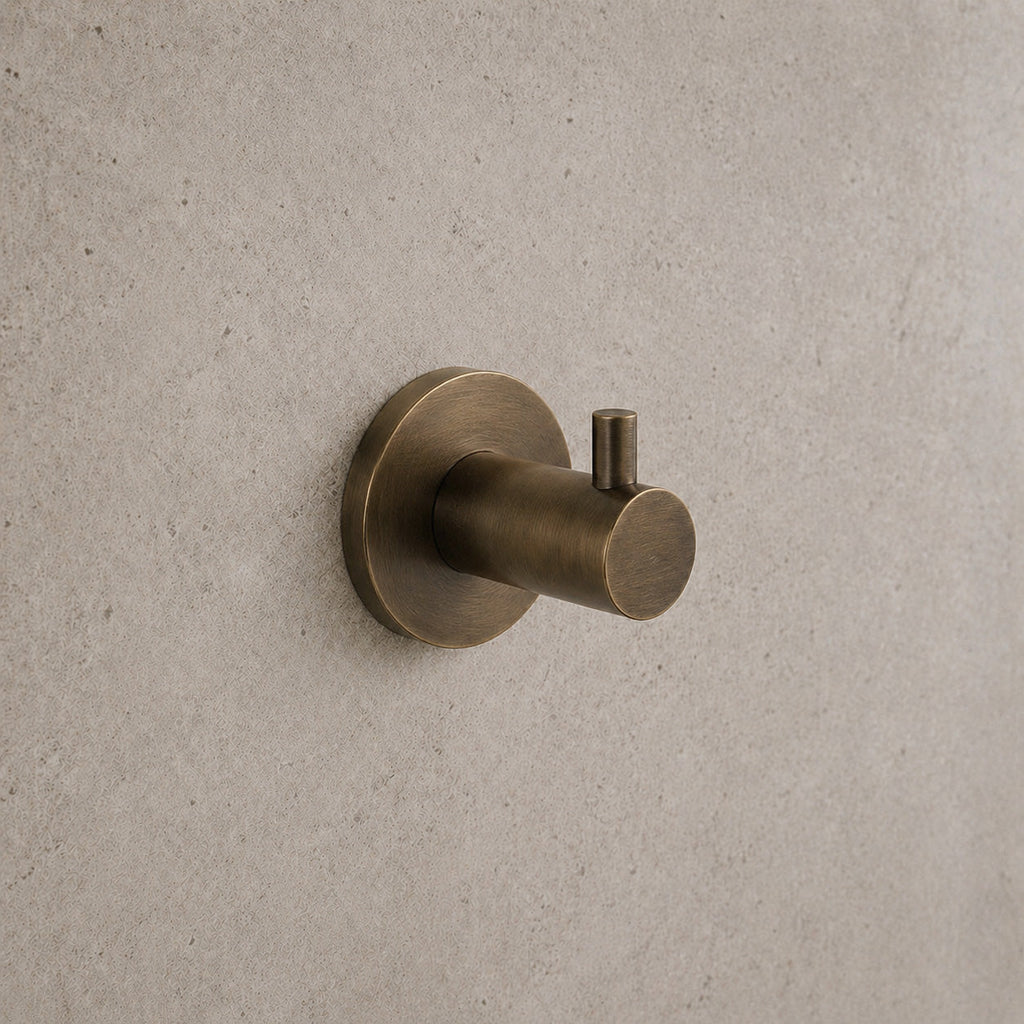 Reno Robe Hook - Antique Brass